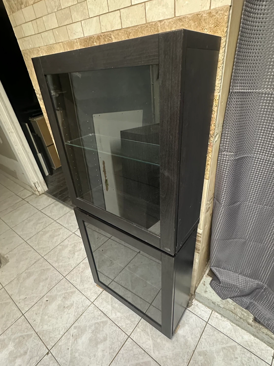 2 Black Display Cabinets, pair or by each - photo 3