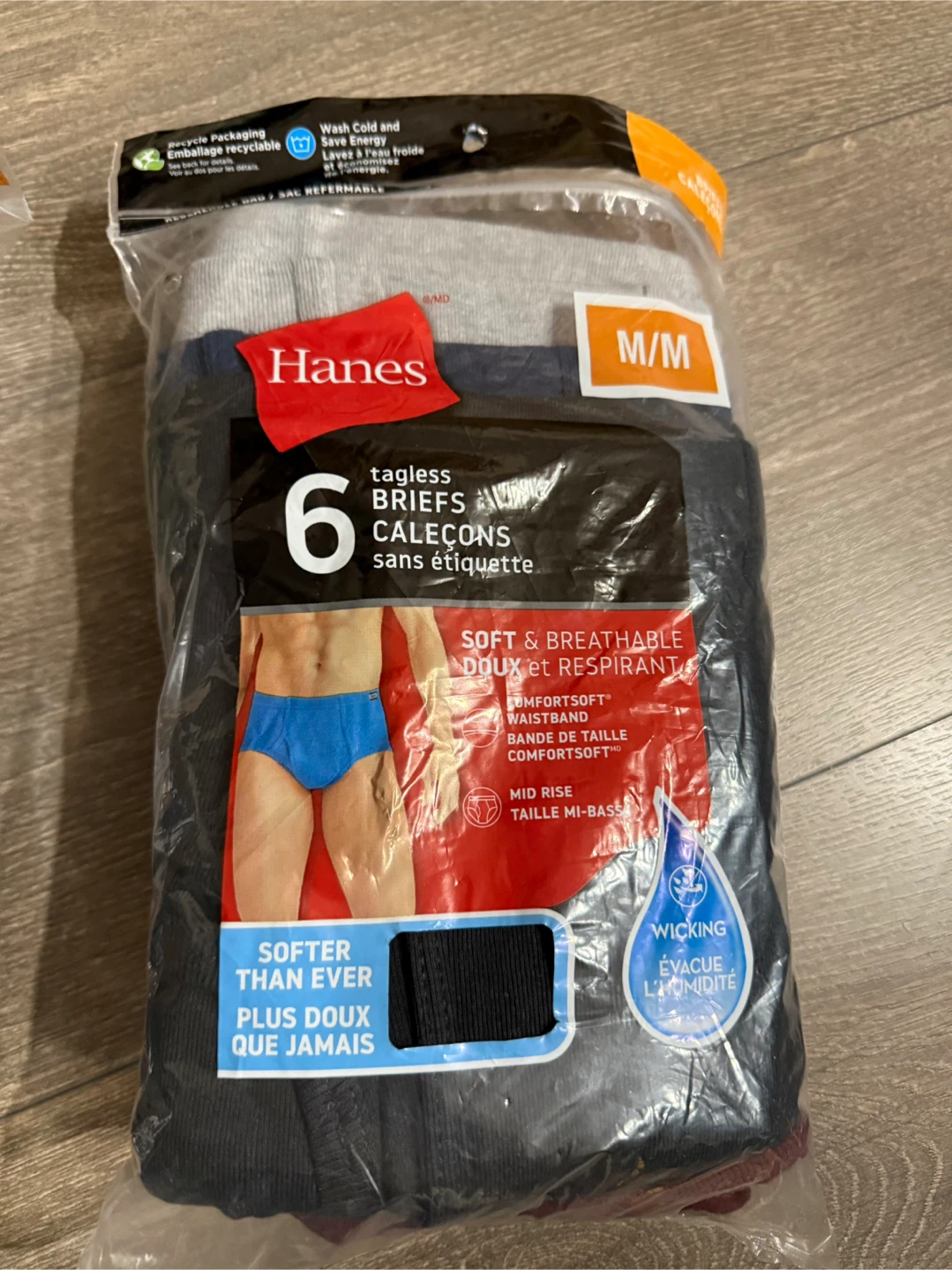 🆕 New Hanes Tagless Briefs - 6 Pack (M/M) - photo 4