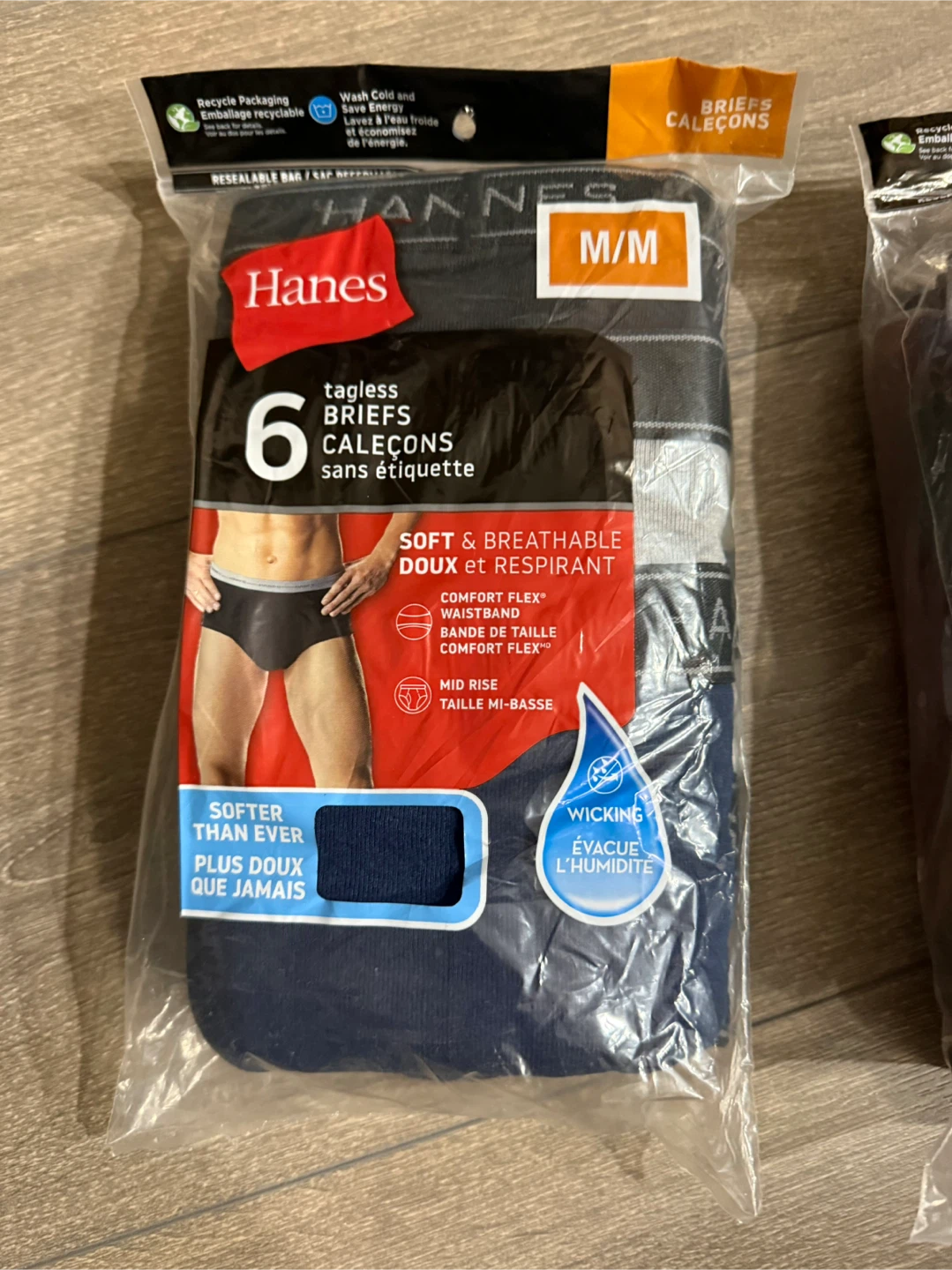 🆕 New Hanes Tagless Briefs - 6 Pack (M/M) - photo 2
