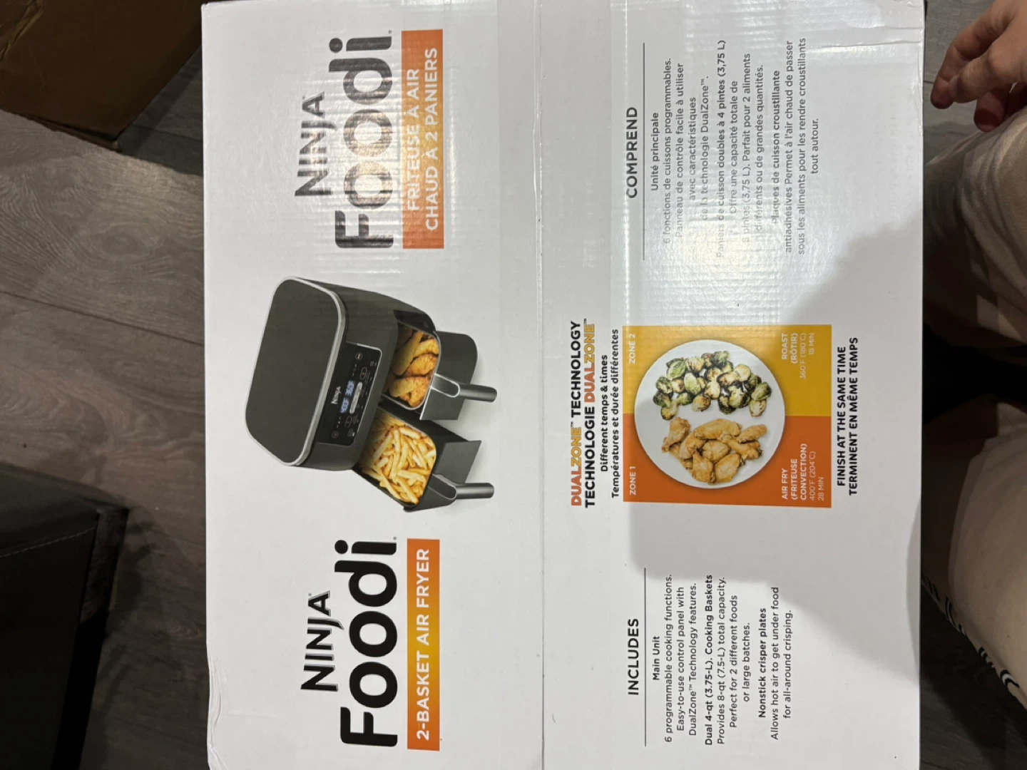 Ninja Foodi 2-Basket Air Fryer - Like New!