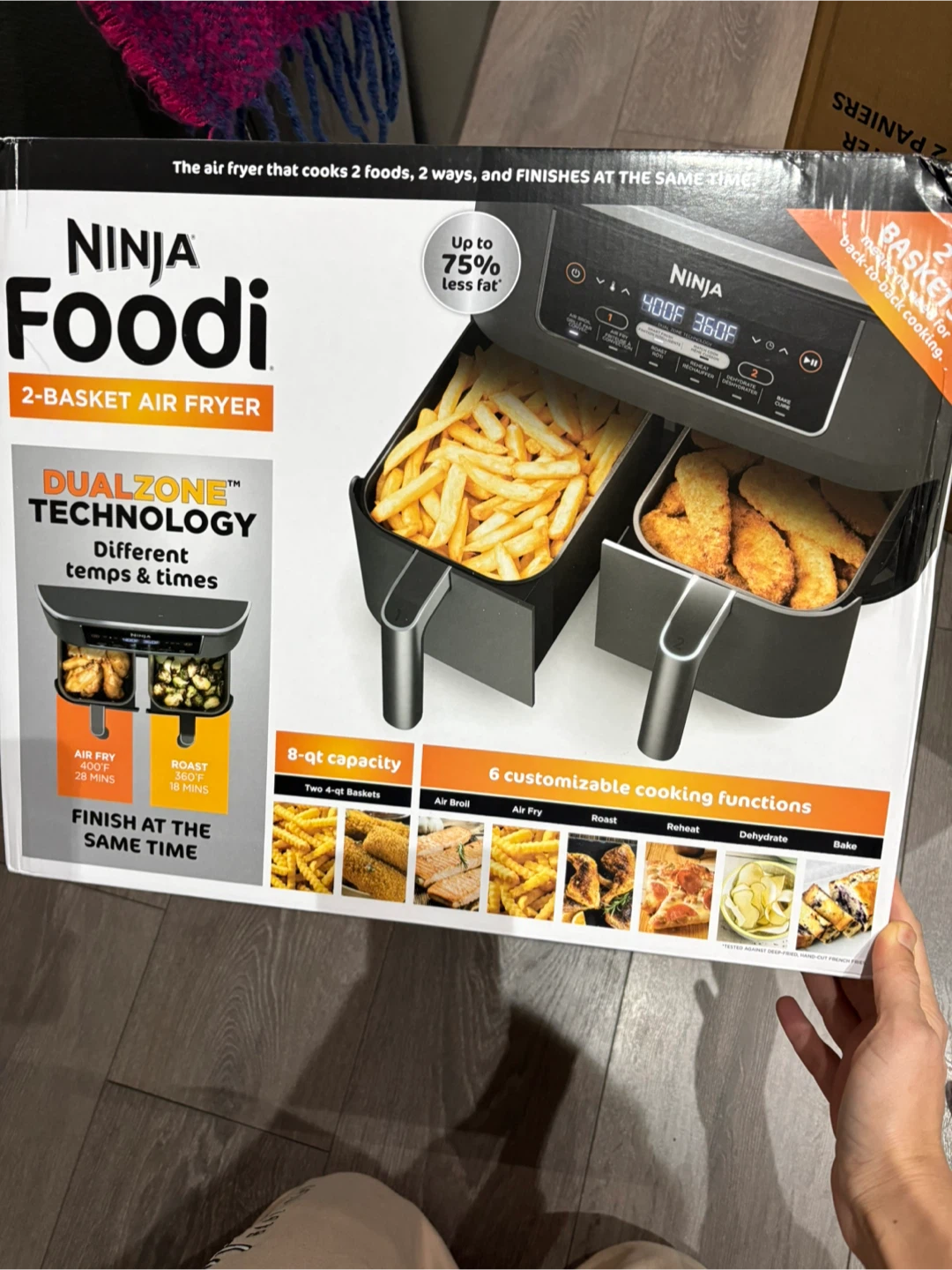 Ninja Foodi 2-Basket Air Fryer - Like New! - photo 2