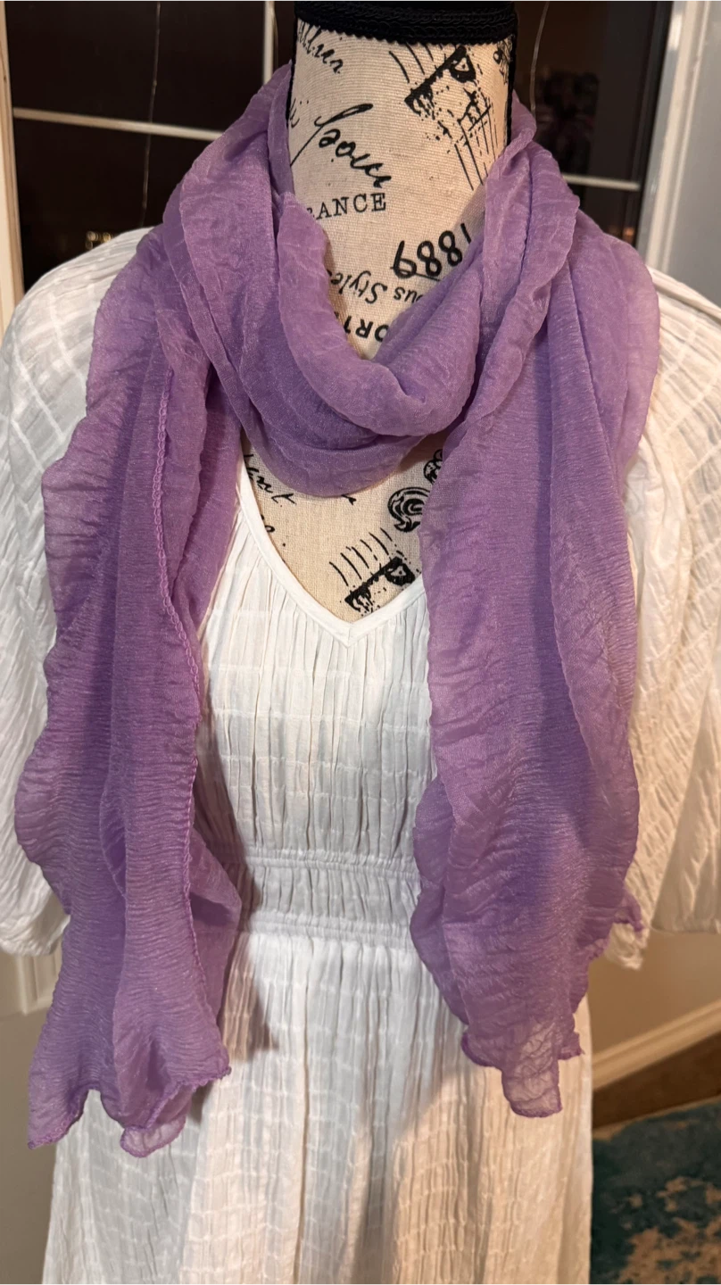 Stylish Scarf - Purple & Green