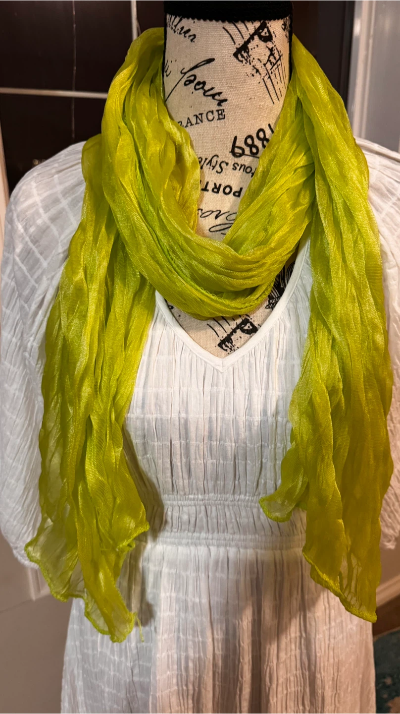 Stylish Scarf - Purple & Green - photo 3