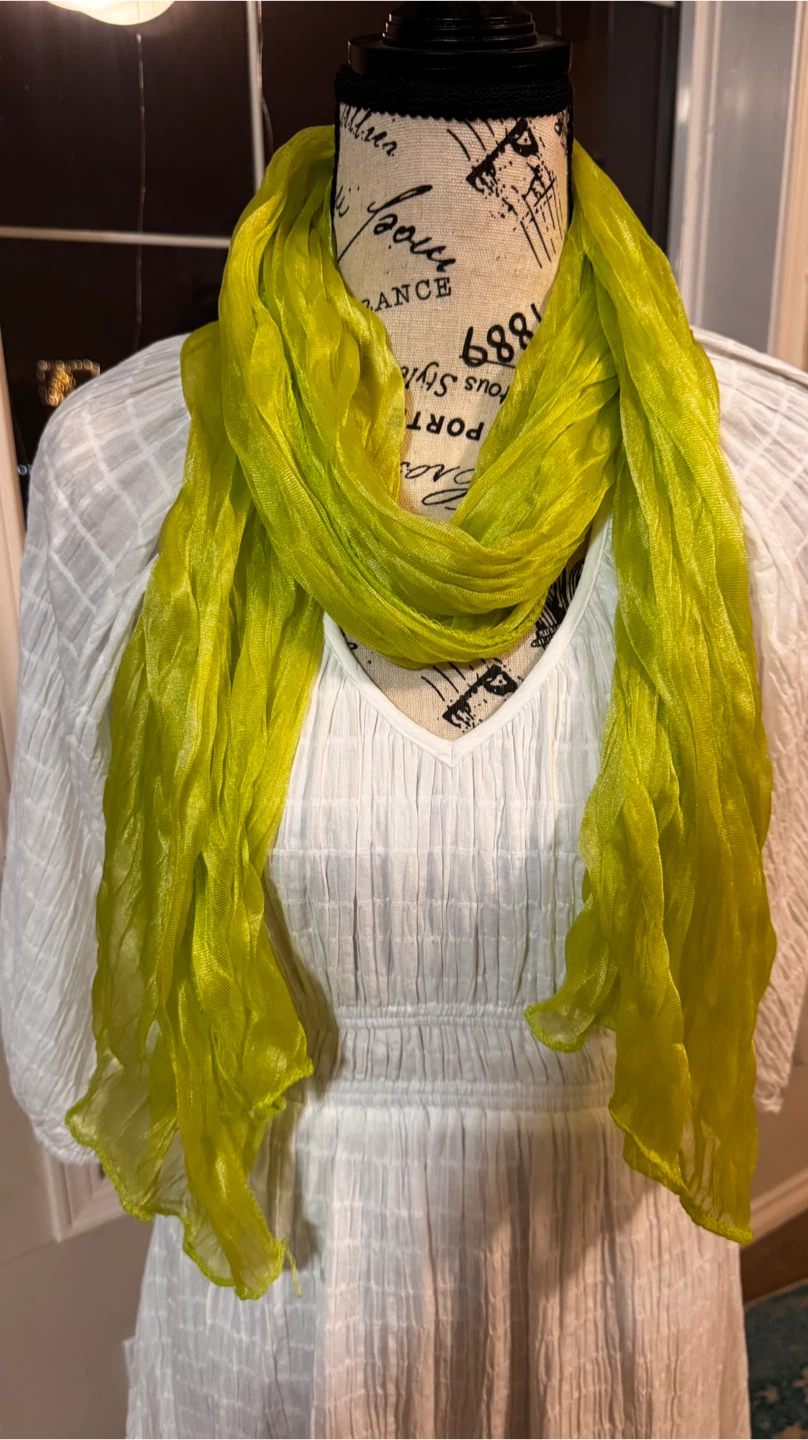 Stylish Scarf - Purple & Green - photo 4