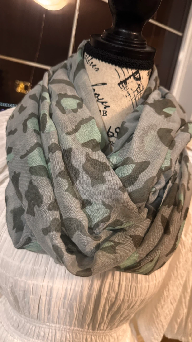 Camouflage Print Scarf