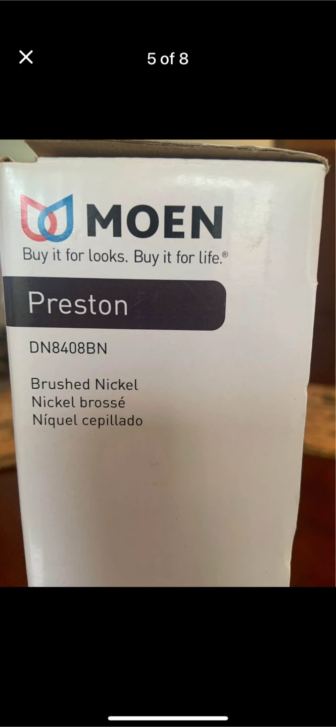 New Moen Preston DN8408BN Brushed Nickel Paper Holder - photo 4