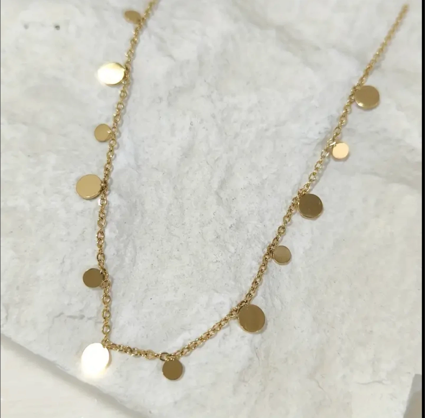 18K Golden Plated Round Bead elegant necklace - Brand New - photo 4