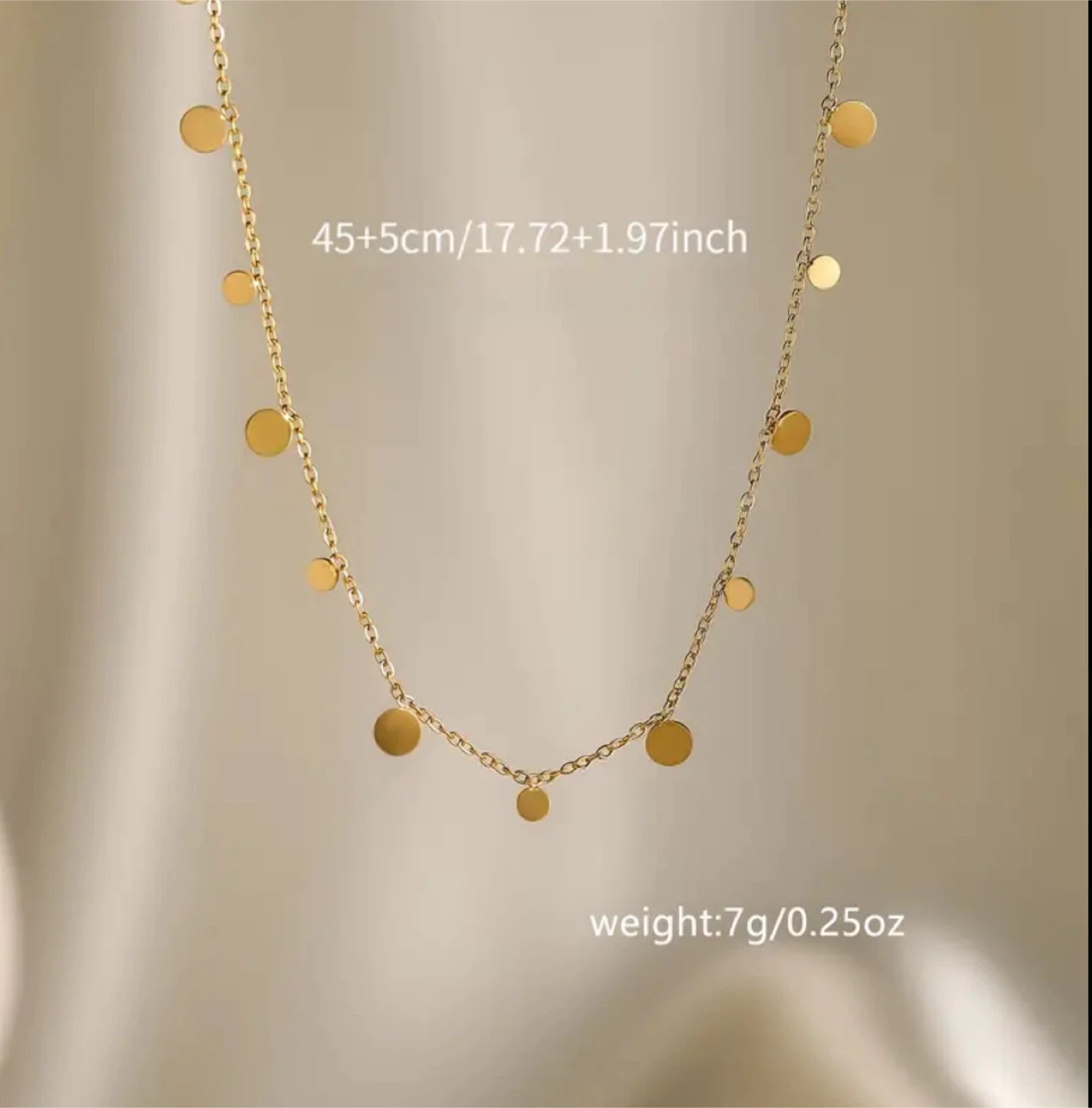 18K Golden Plated Round Bead elegant necklace - Brand New - photo 5