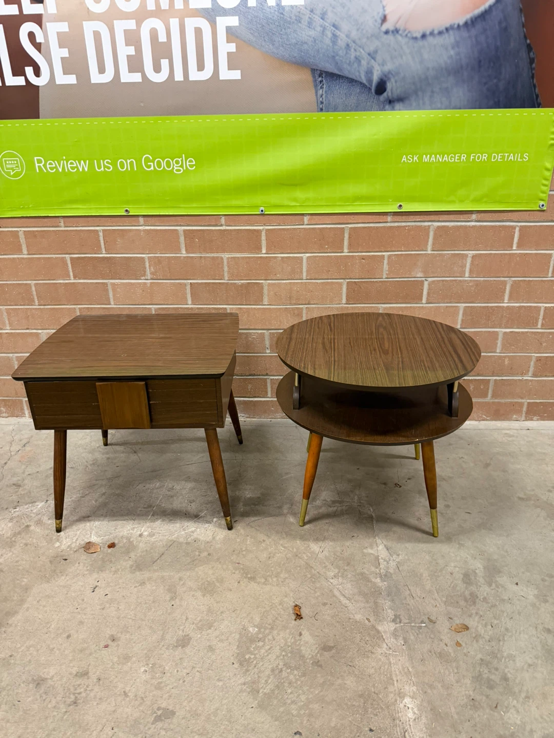 MCM  Wood Side Tables - Set of 2