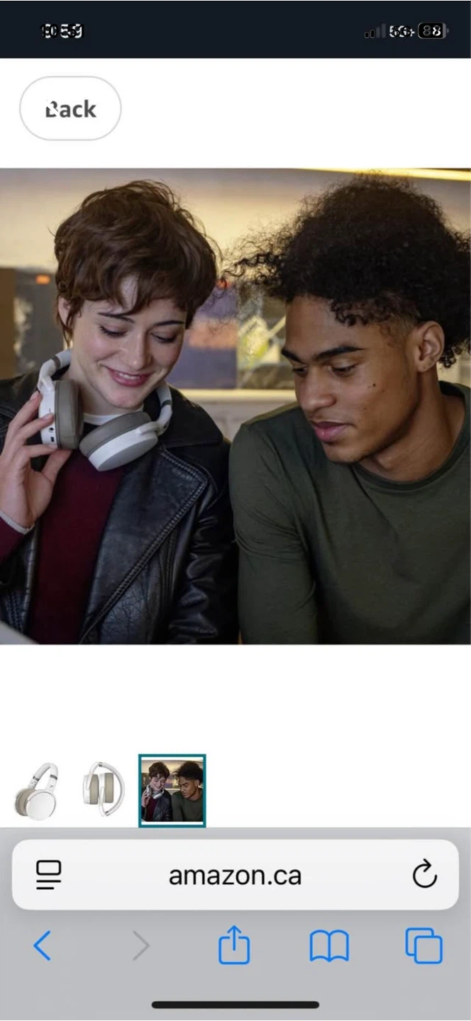 Brand new in box Sennheiser HD 450BT Wireless Headphones - White - photo 5