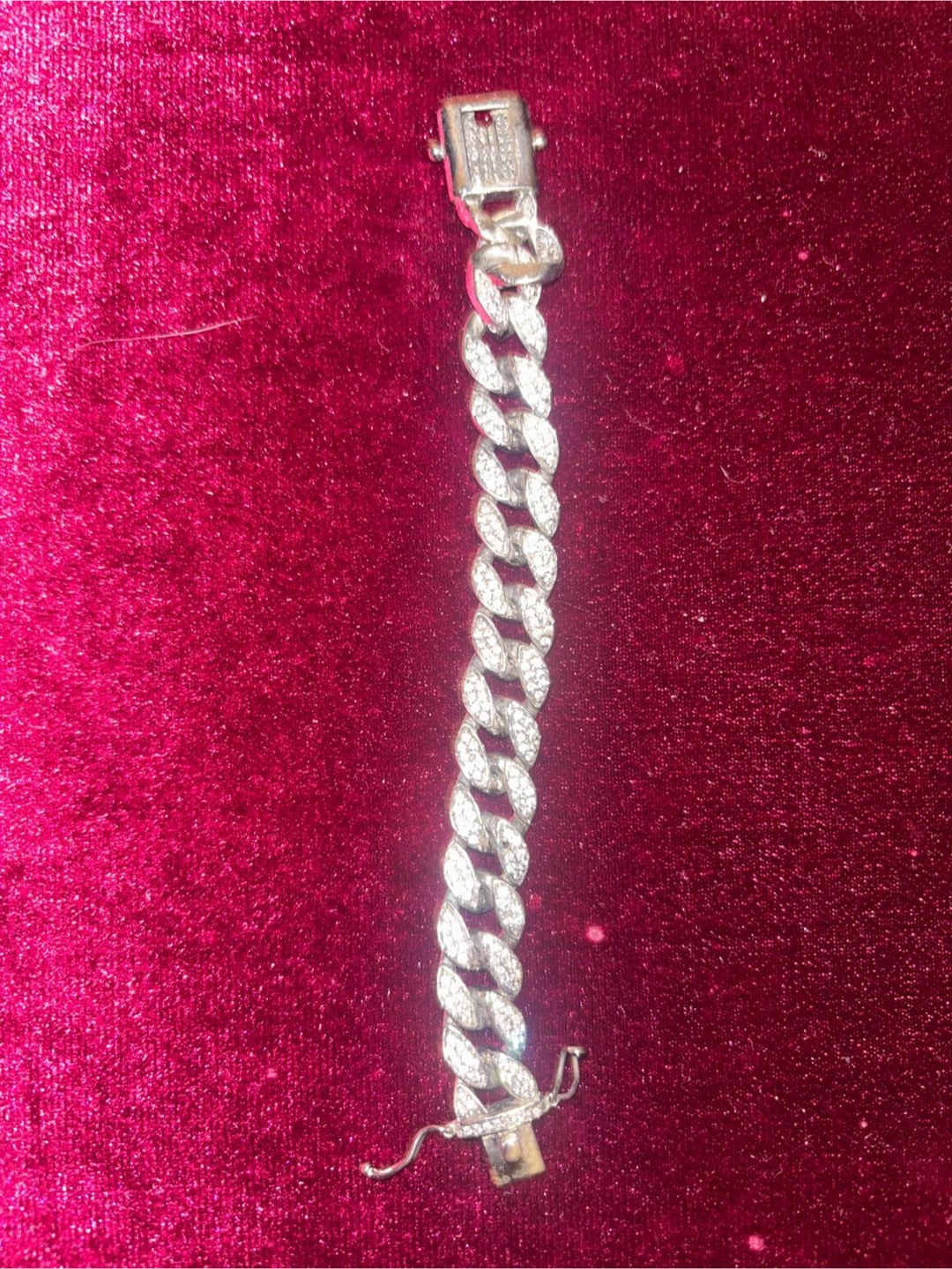 Silver Cuban Link Bracelet - photo 2