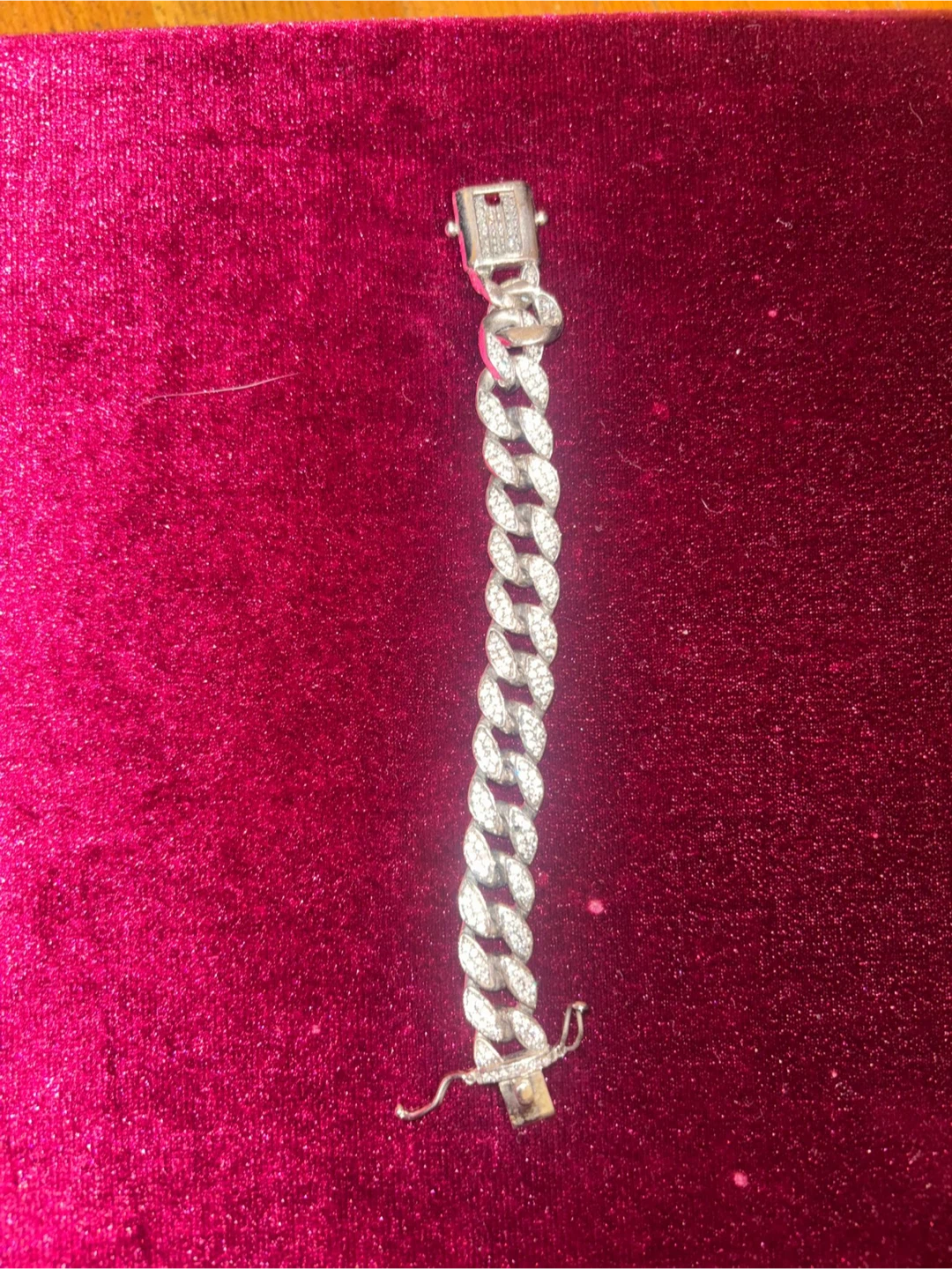 Silver Cuban Link Bracelet