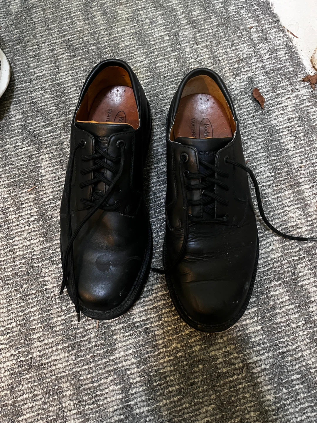 Rockport Waterproof Black Leather Shoes