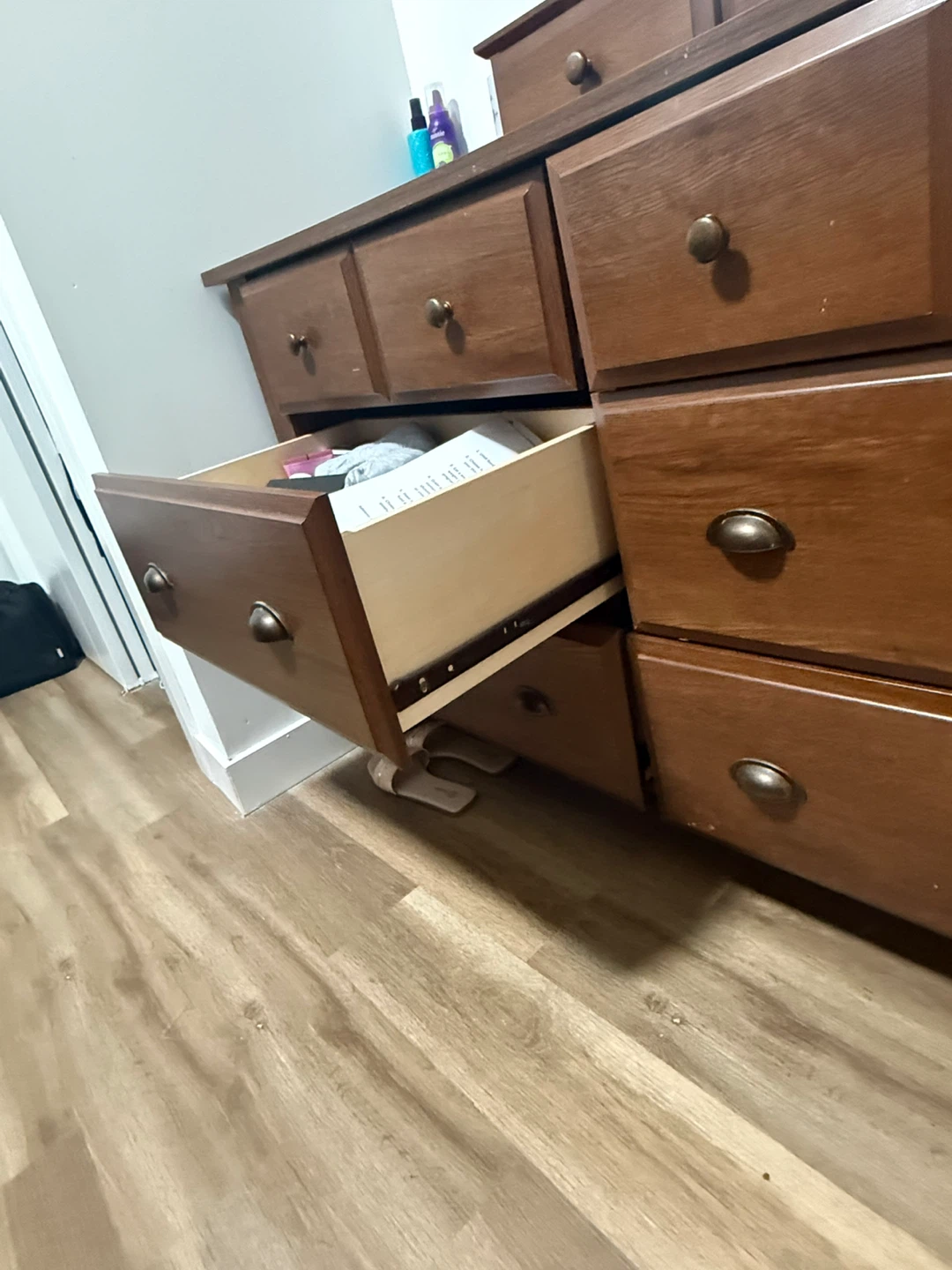 Wooden Dresser with Mirror - photo 2
