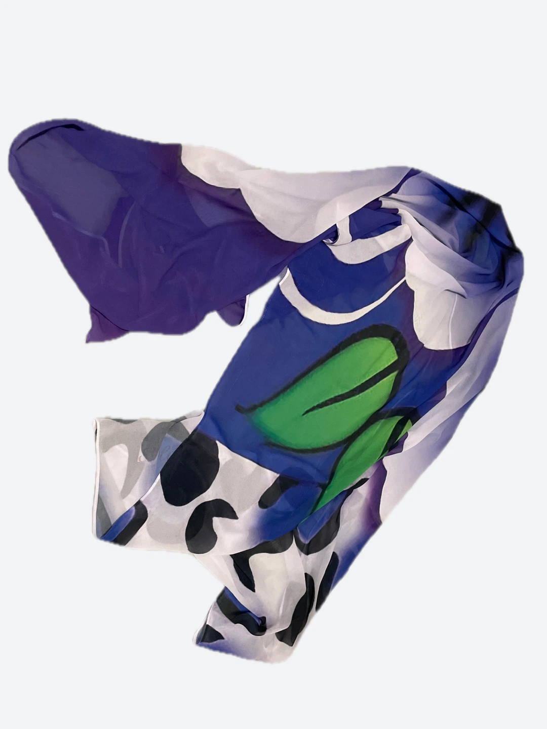 Colorful Floral Print Scarf - photo 3