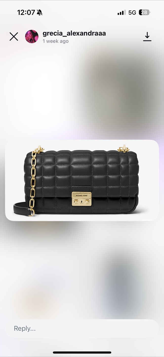 Michael Kors Tribeca Black Shoulder Bag