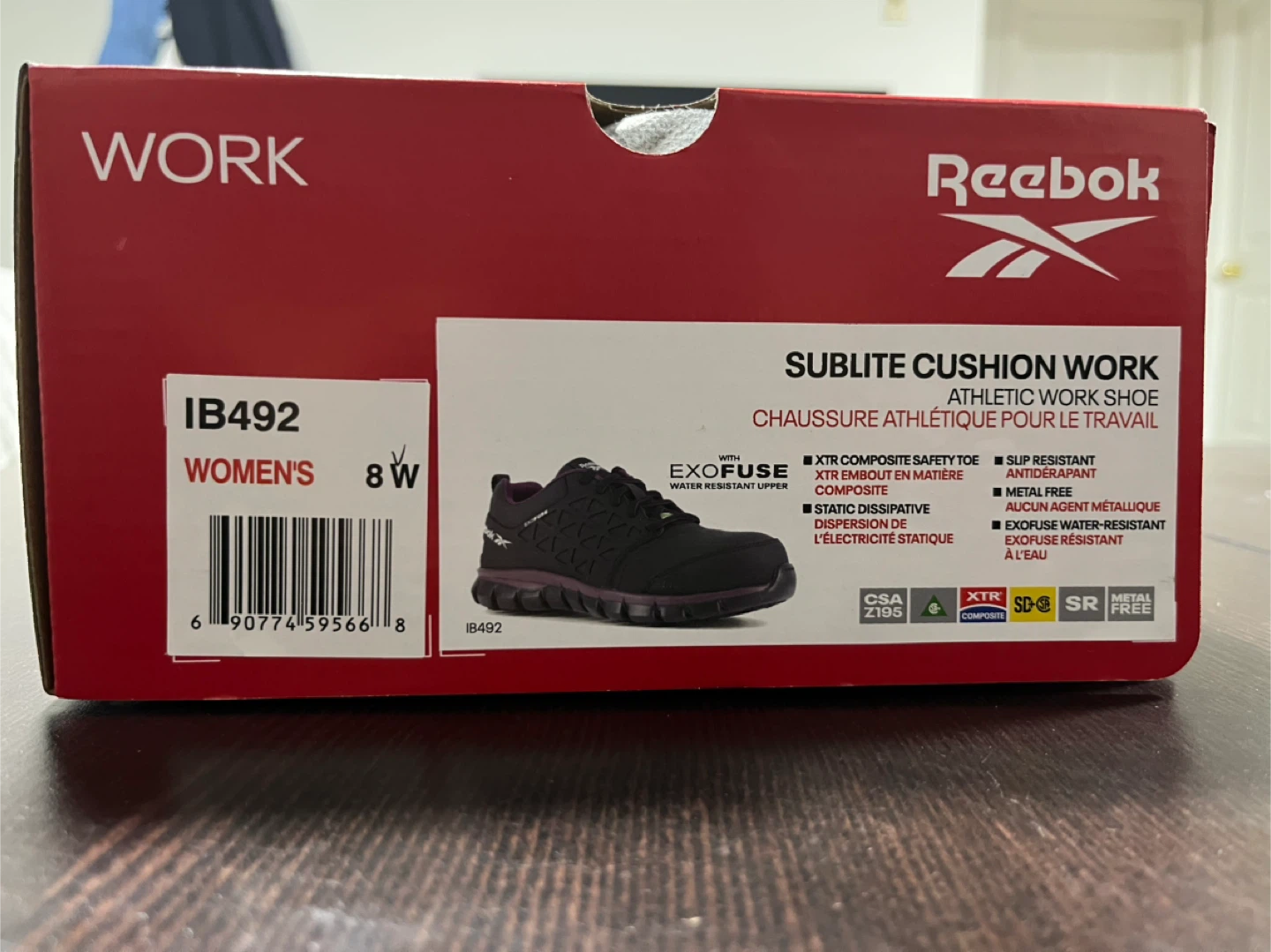 New Reebok Sublite Cushion Work safety  Shoe - Women's 8W - photo 4