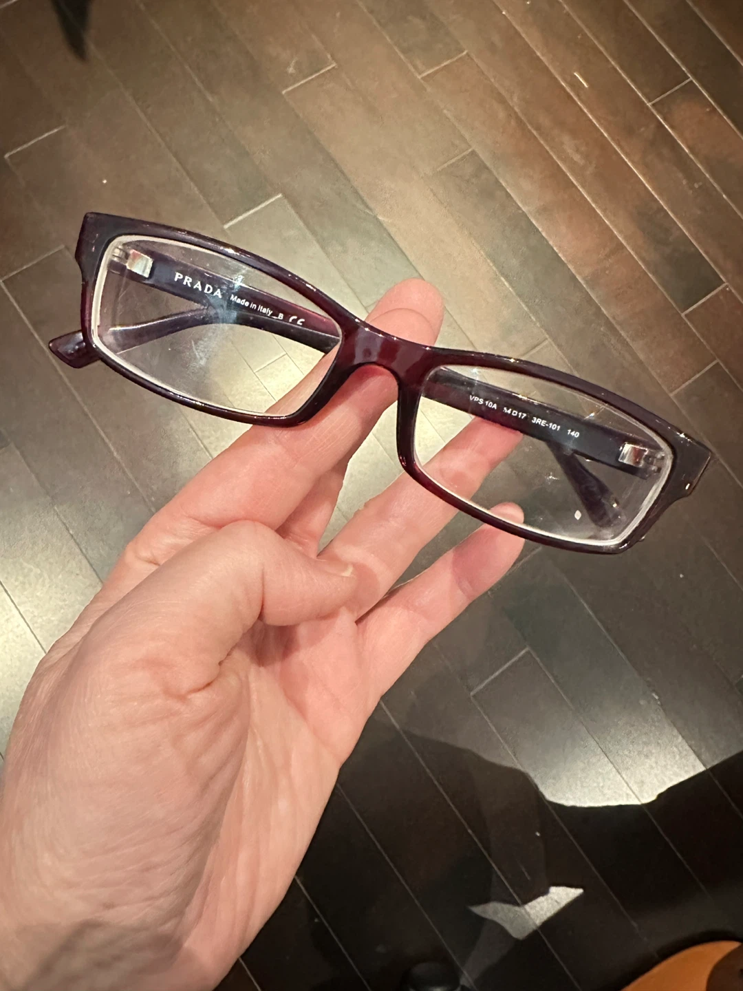 Prada Eyeglasses VPR 10A Burgundy Frames