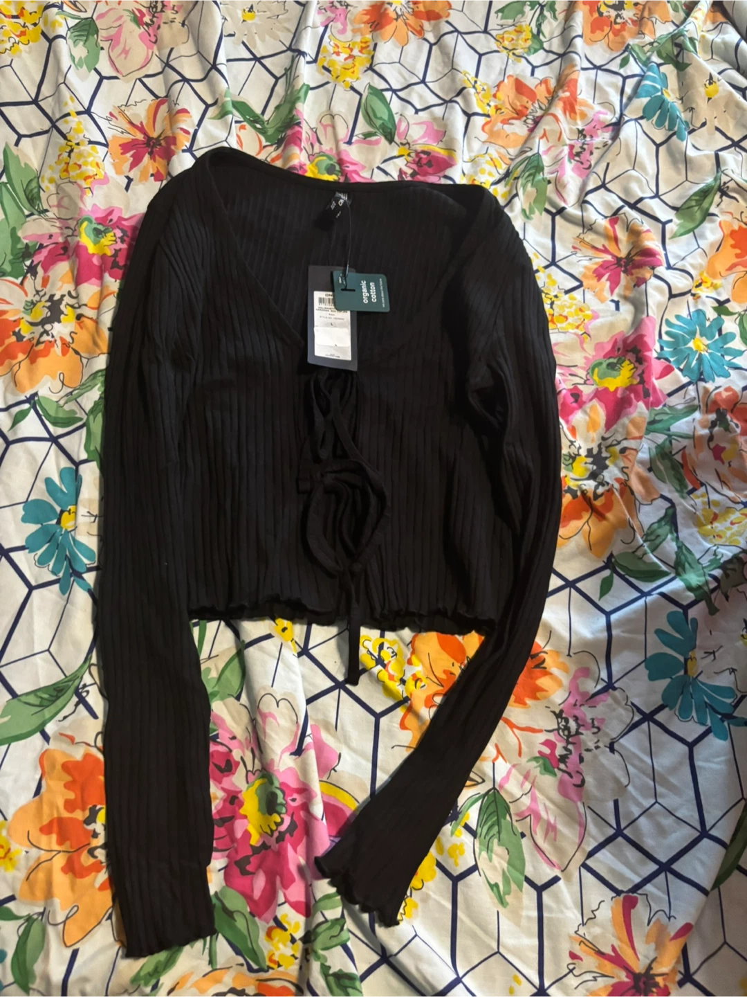 Only Black Cardigan Top - Size L