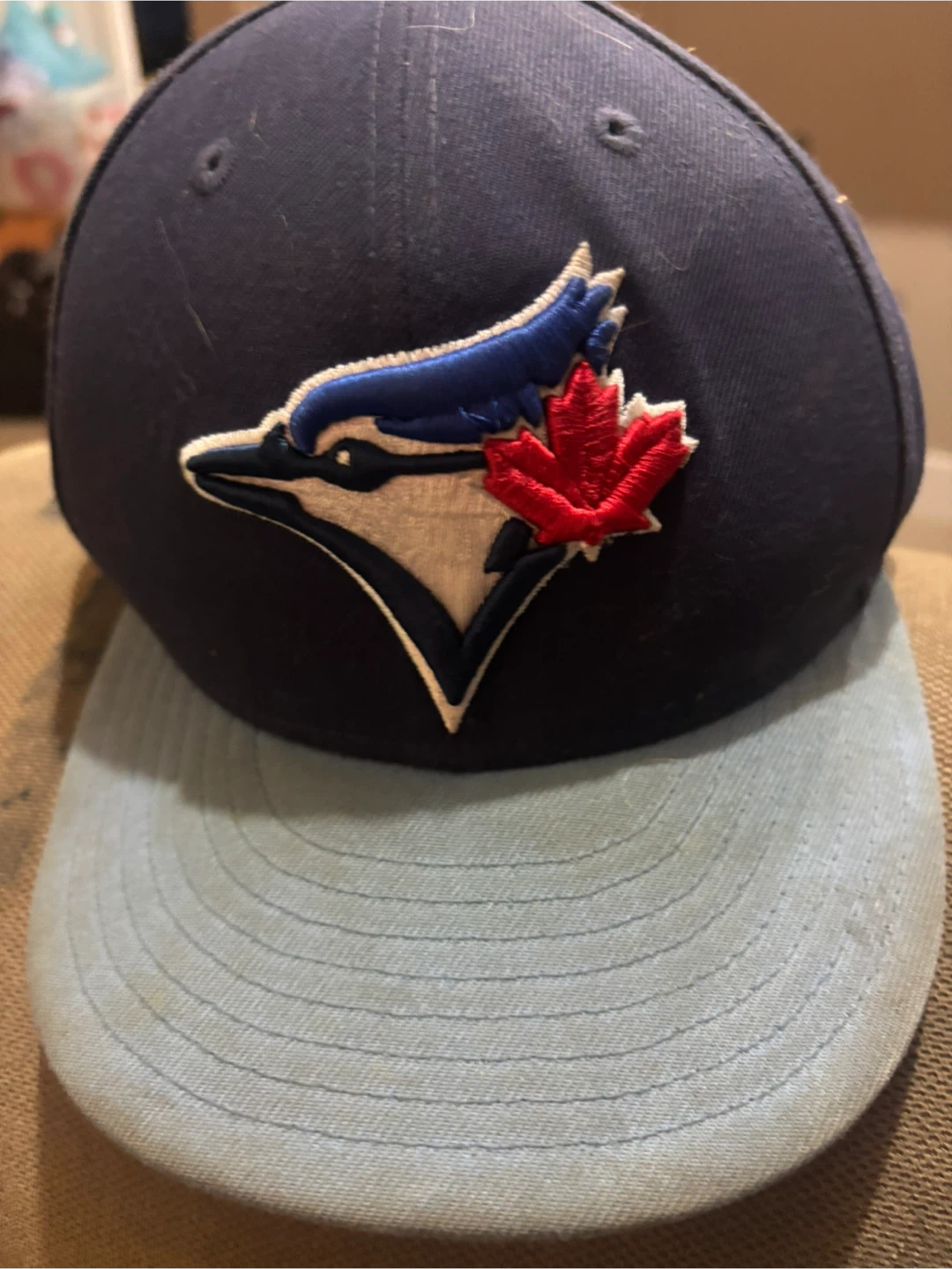New Era Toronto Blue Jays Fitted Hat Size 7 3/8