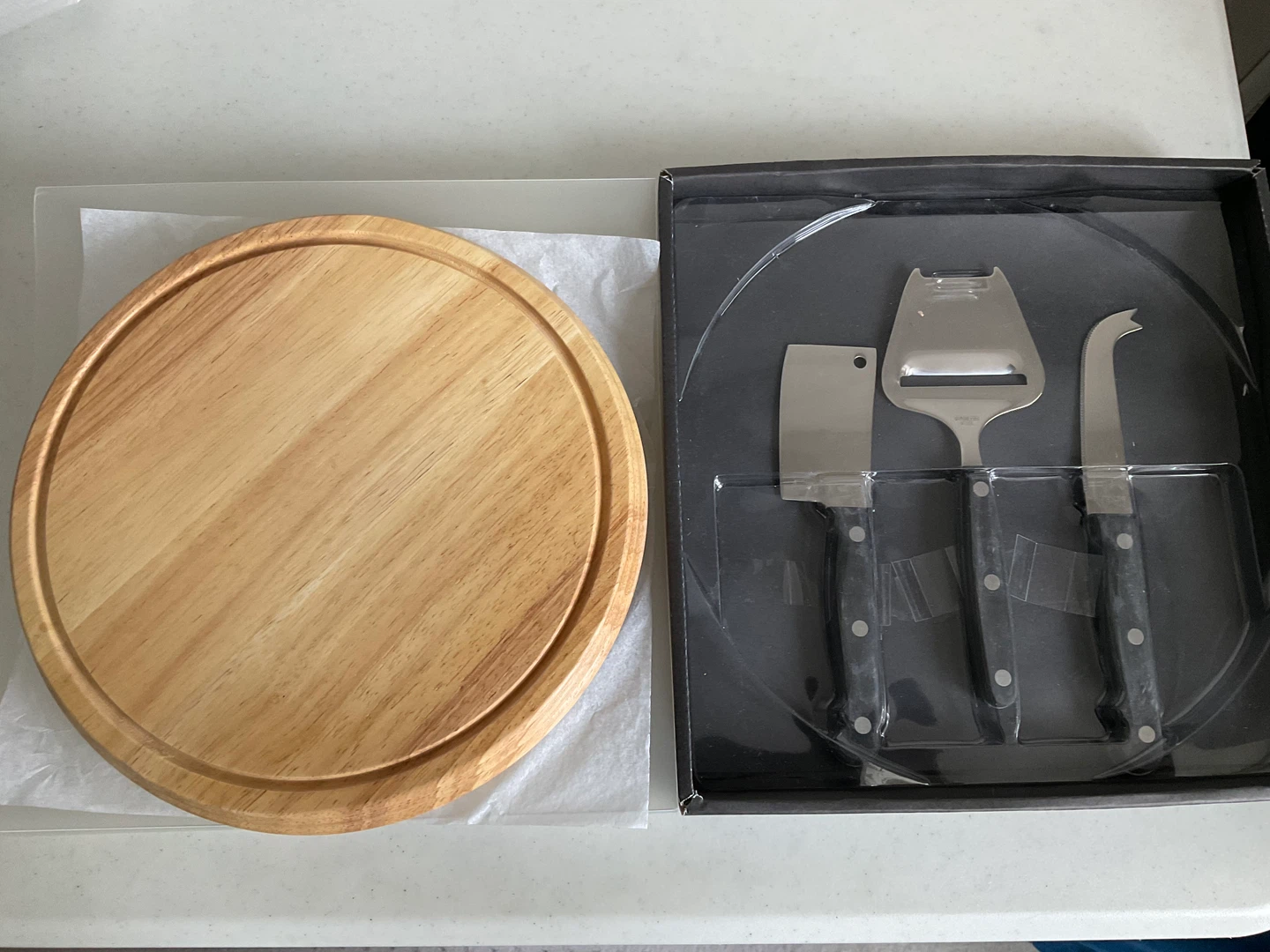 Cheese Board & Knife Set - New in Box