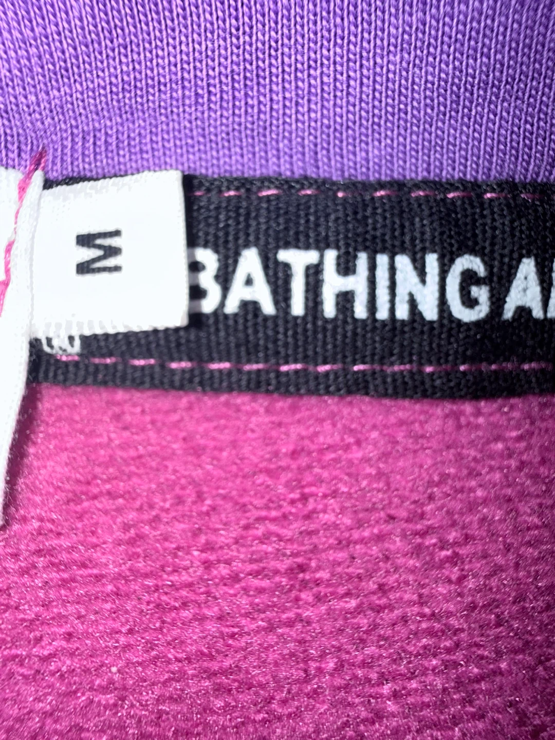 Bathing Ape Purple Camo Shark Hoodie - Size M - photo 4