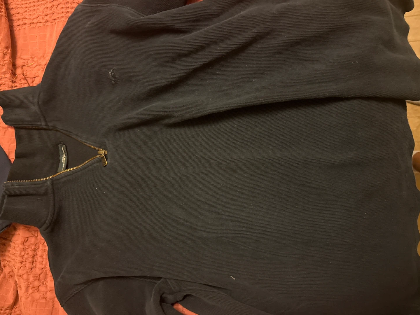 Rodd GunnsRalph Lauren Black 1/4 Zip Pullover
