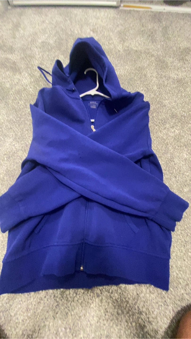 Polo Ralph Lauren Blue Zip-Up Hoodie
