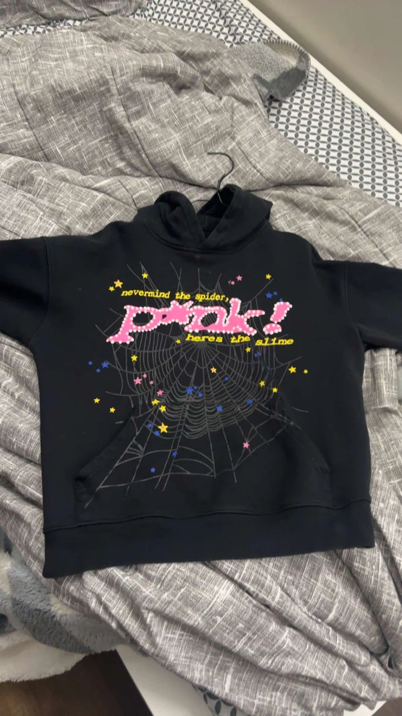 Black spider hoodie authentic size small