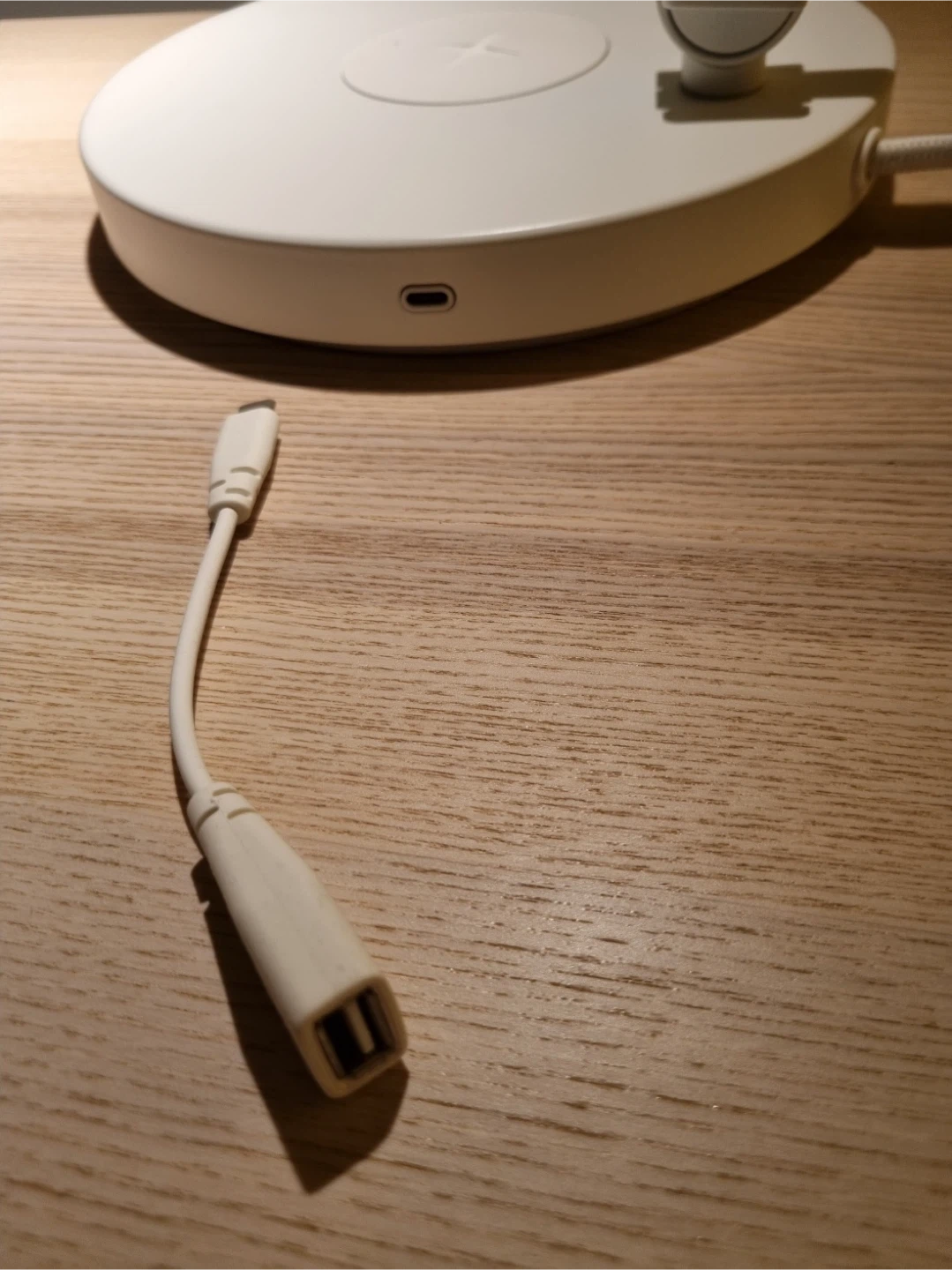 IKEA NYMÅNE White Work Lamp w/ Wireless Charging - photo 4