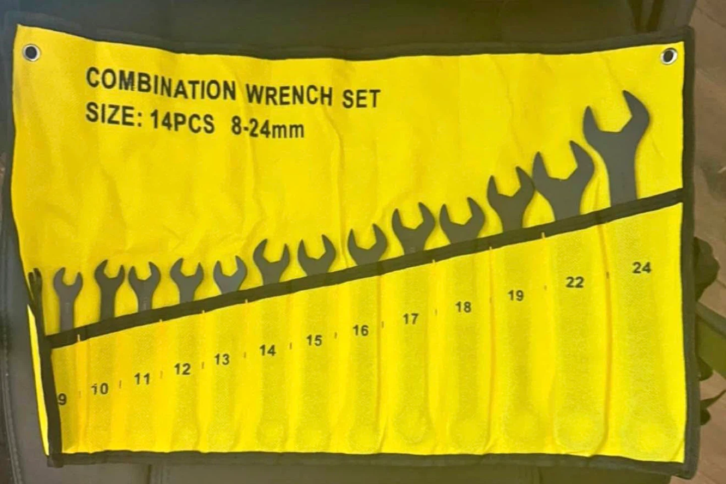 Combination Wrench Set - 14 Pieces, 8-24mm
