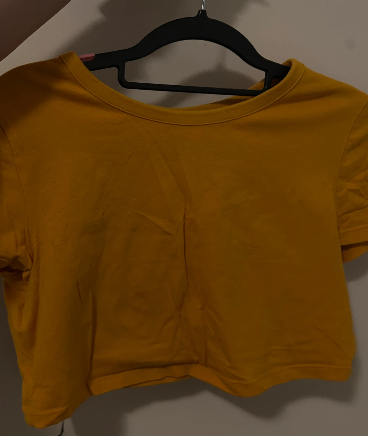 Yellow Crop Top - Size Small