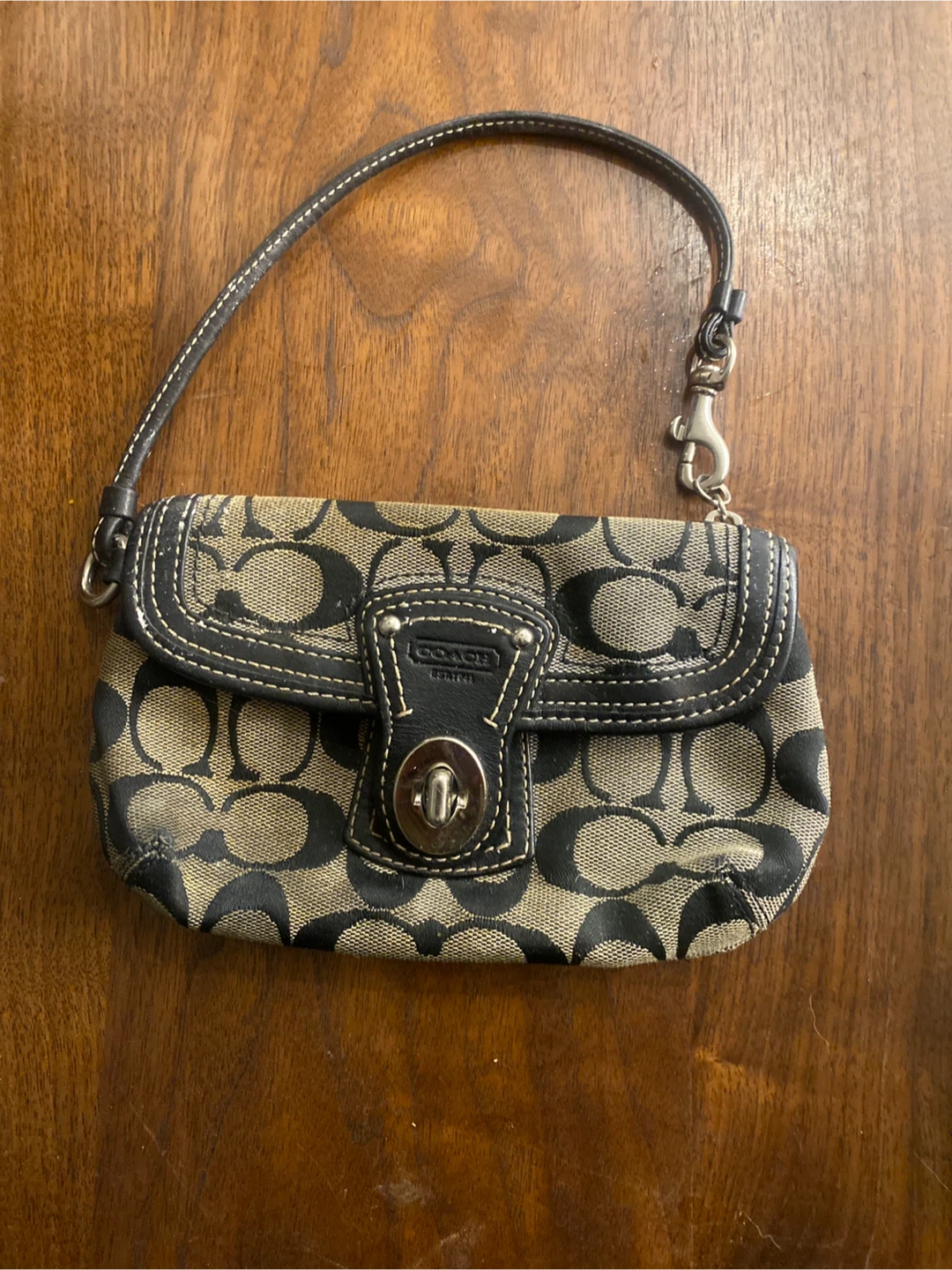 Coach Mini Signature Demi Baguette
