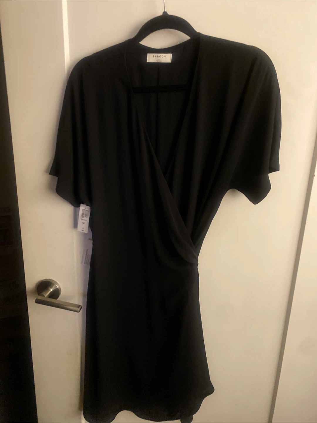 Babaton Black Wrap Dress