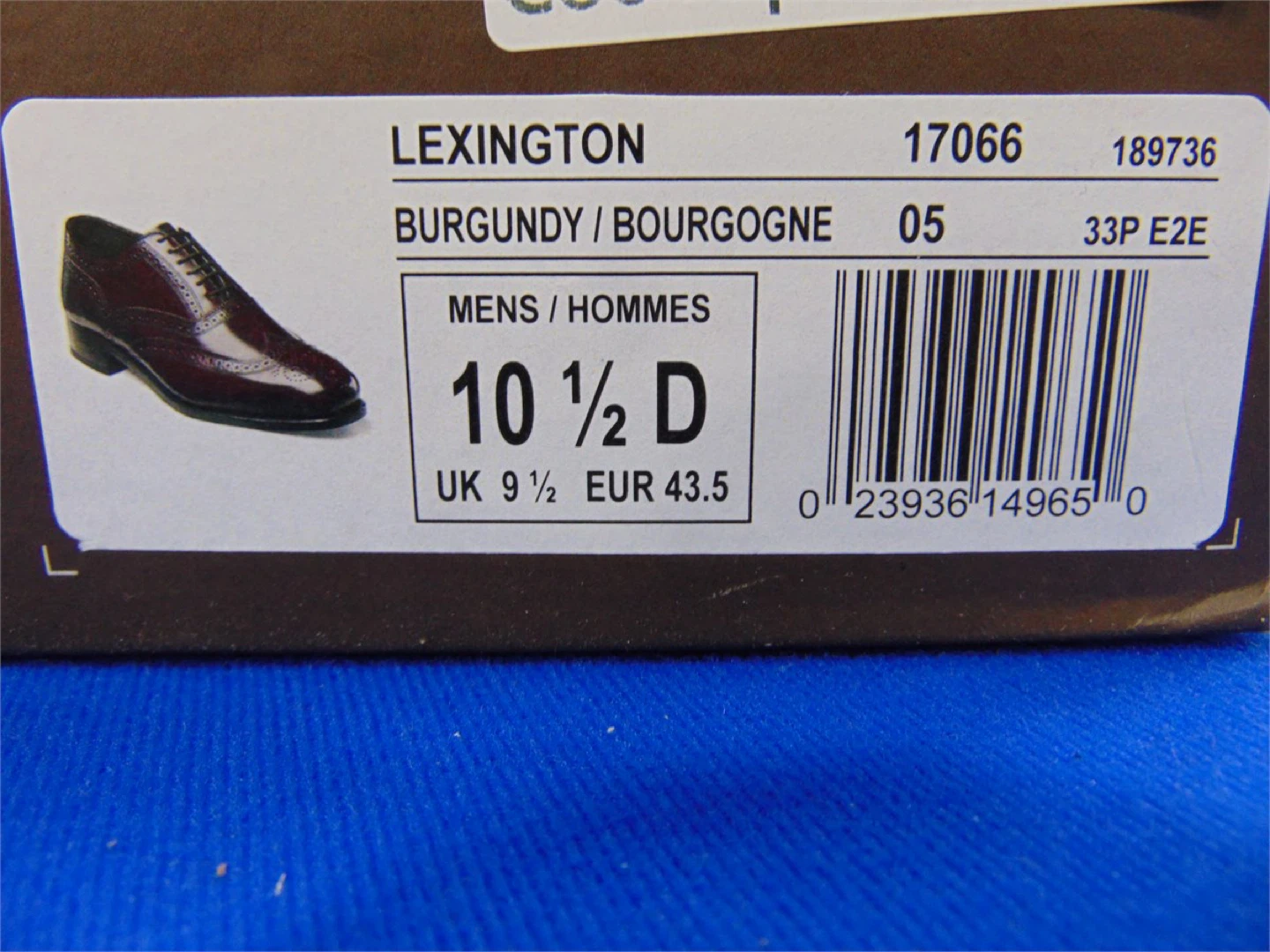 Florsheim Lexington Burgundy Wingtip Dress Shoes - Size 10.5 - photo 5
