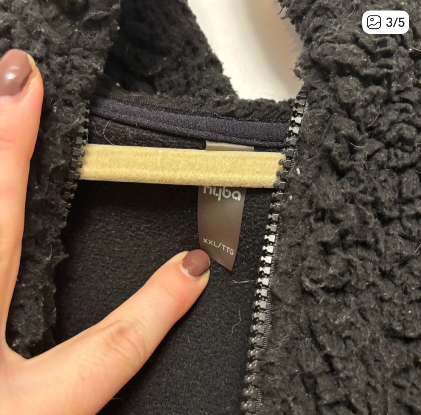 #giving Hyba Black Sherpa Pullover - Size XXL - photo 3