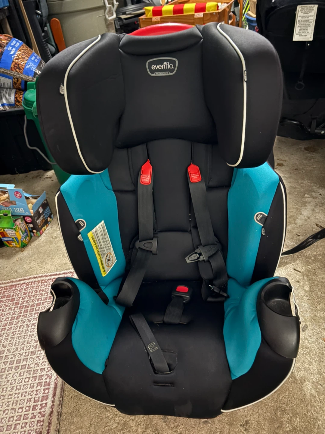 Evenflo Car Seat - Black & Teal (free) - photo 2