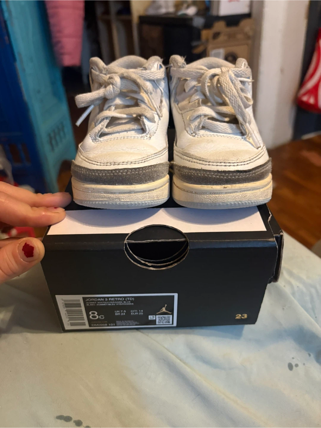 Jordan 3 Retro TD Toddler Shoes - Size 8C