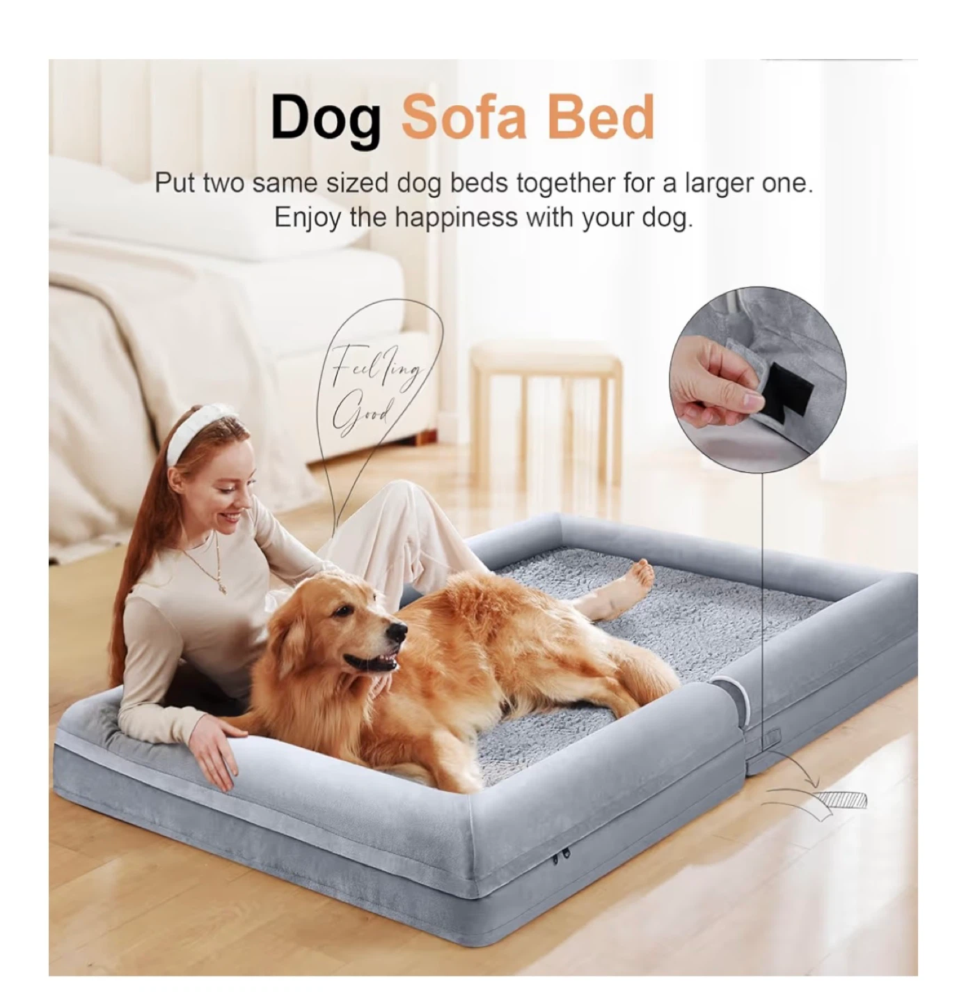 NWT Large Dog Bed Orthopedic Washable - photo 3