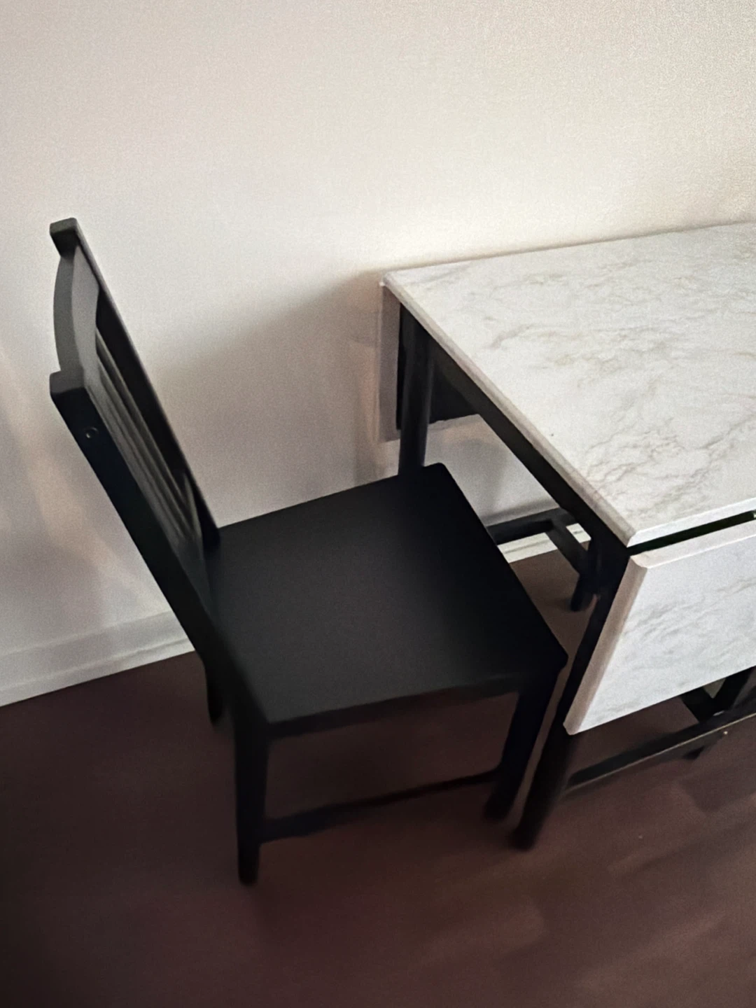 Drop Leaf Dining Table with Two Chairs - photo 3