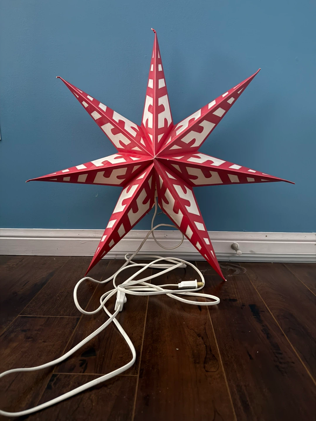 Red & White Moravian Star Light - photo 3