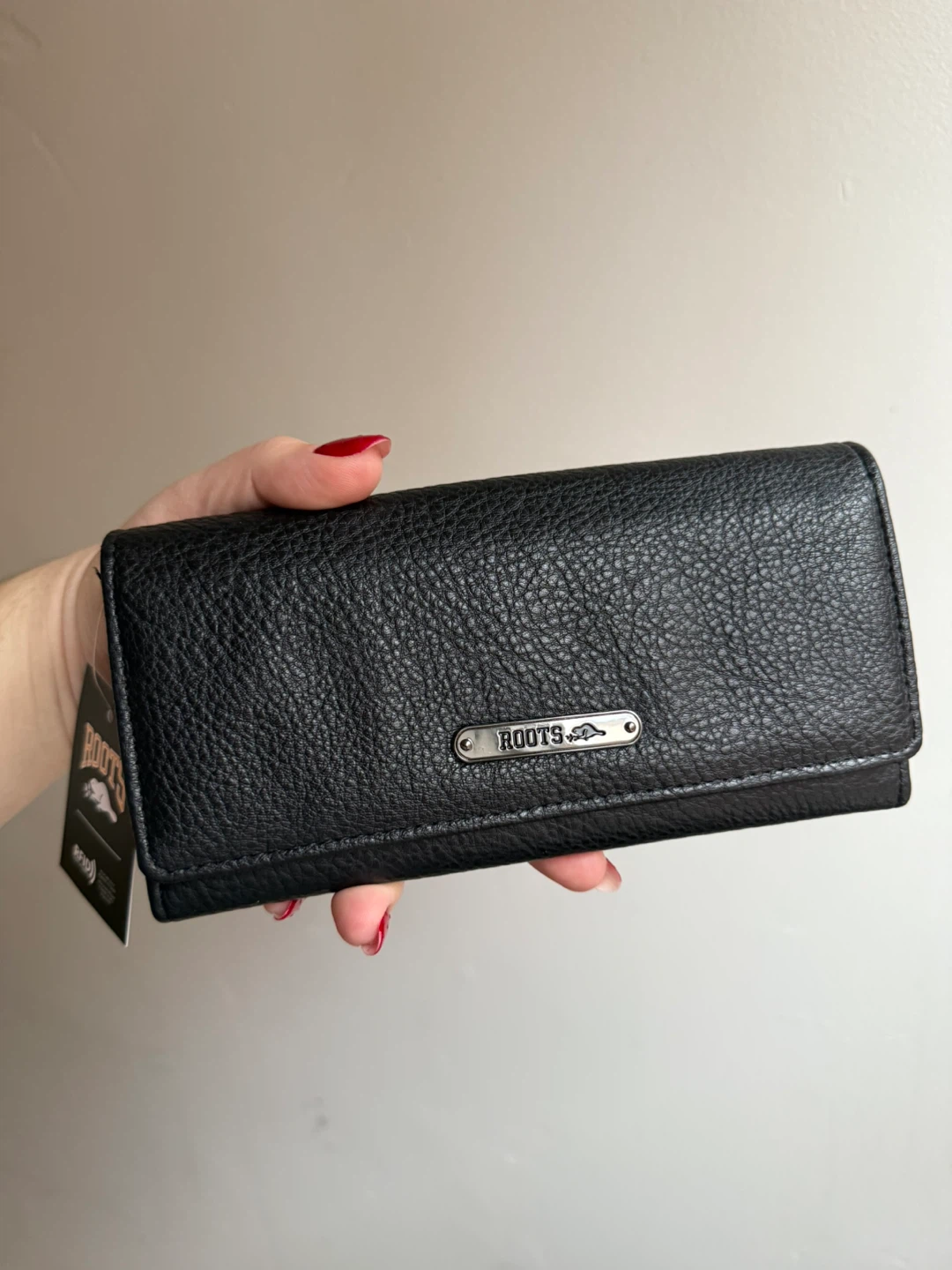 Roots Black RFID Protected Wallet