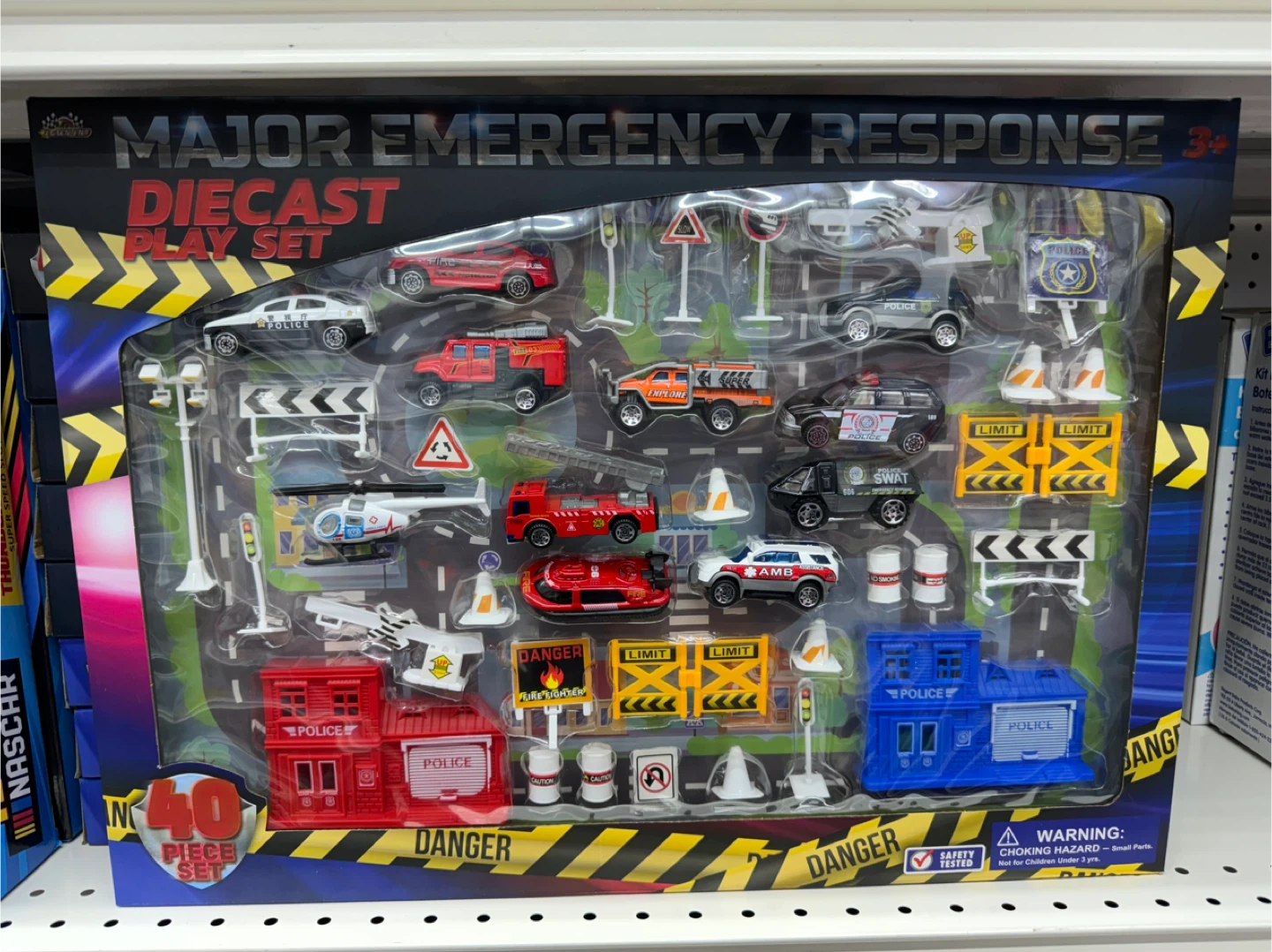 Major Emergency Response Diecast Play Set - 40 Piece