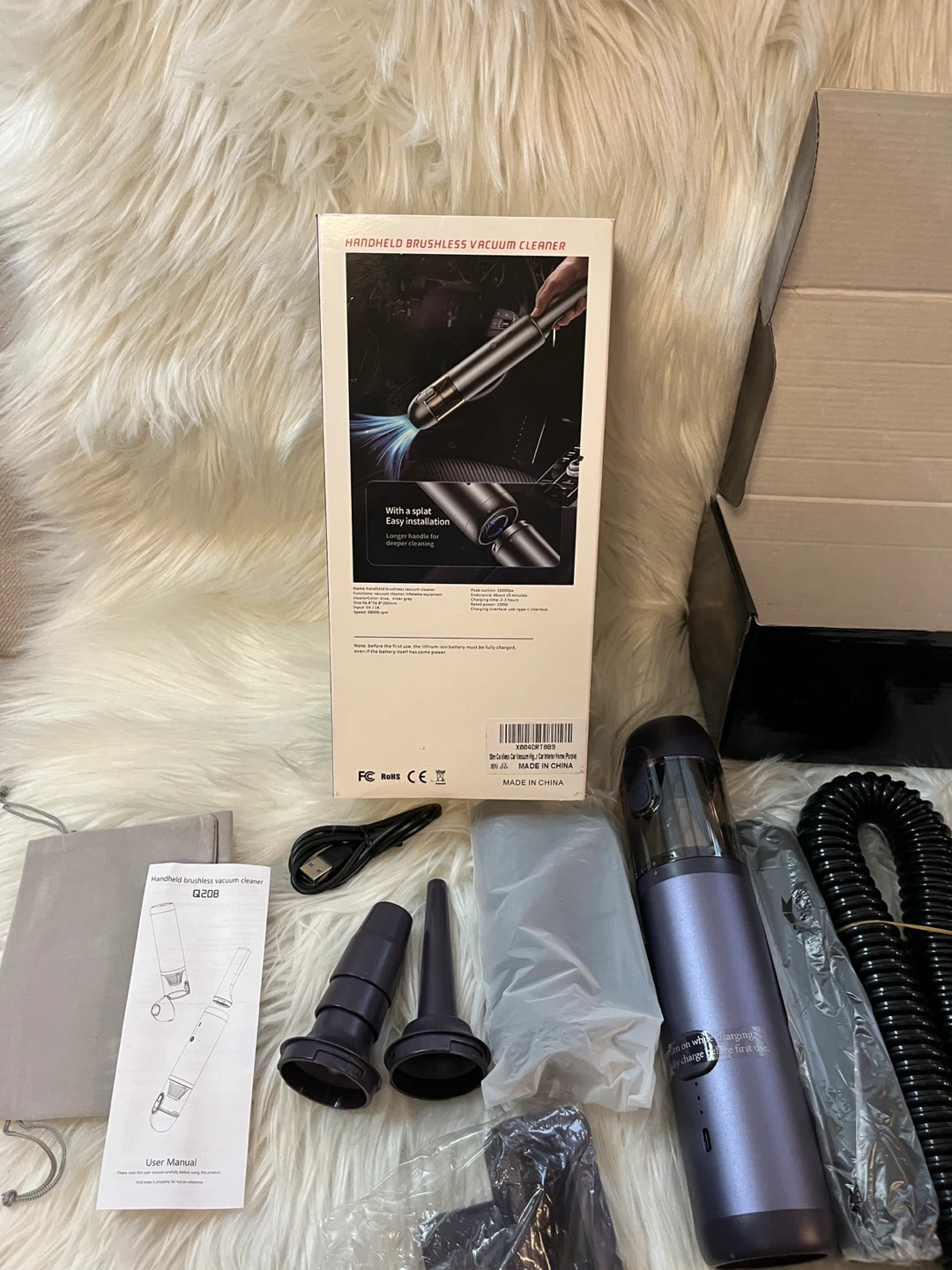 NWT Handheld Brushless Vacuum Cleaner Q208 - New in Box! - photo 4