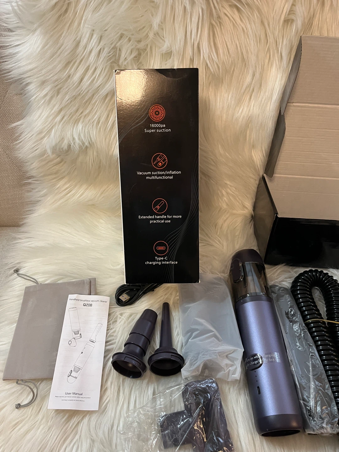 NWT Handheld Brushless Vacuum Cleaner Q208 - New in Box! - photo 5