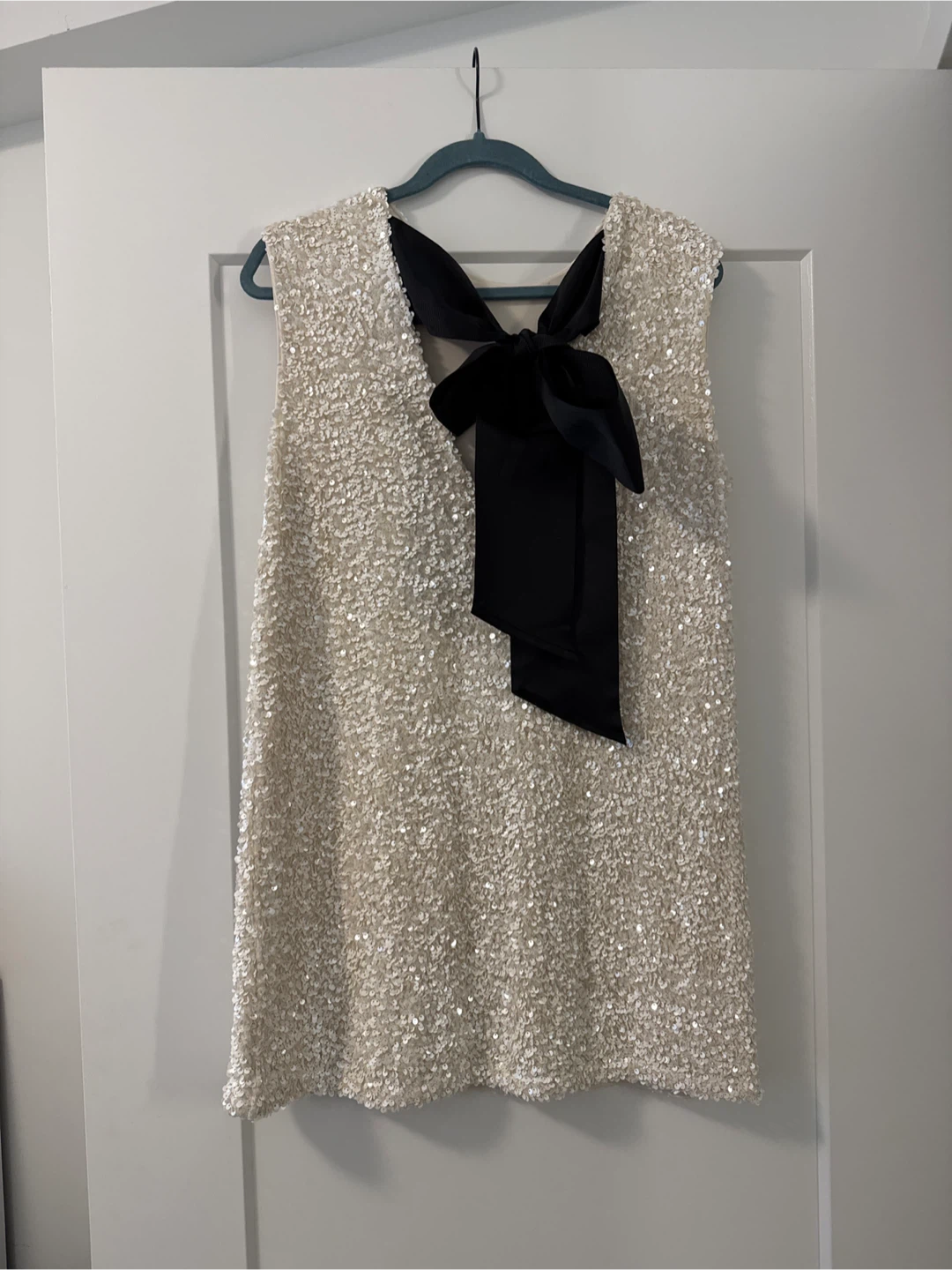 H&M Sequin Mini Dress with Bow
