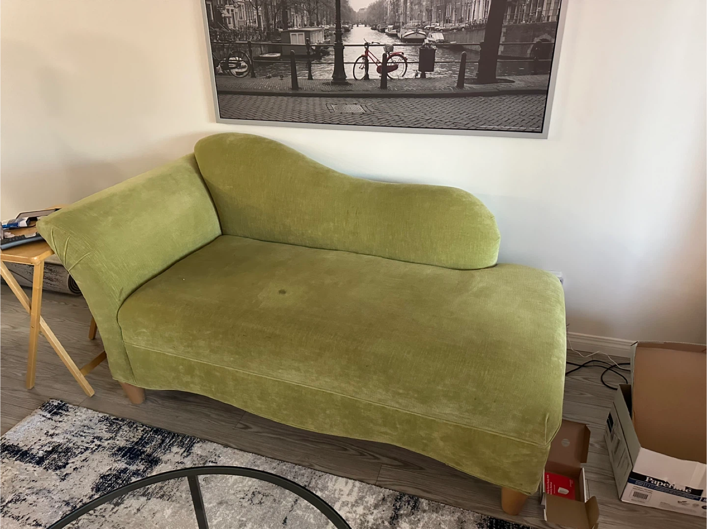 Green Chaise Lounge