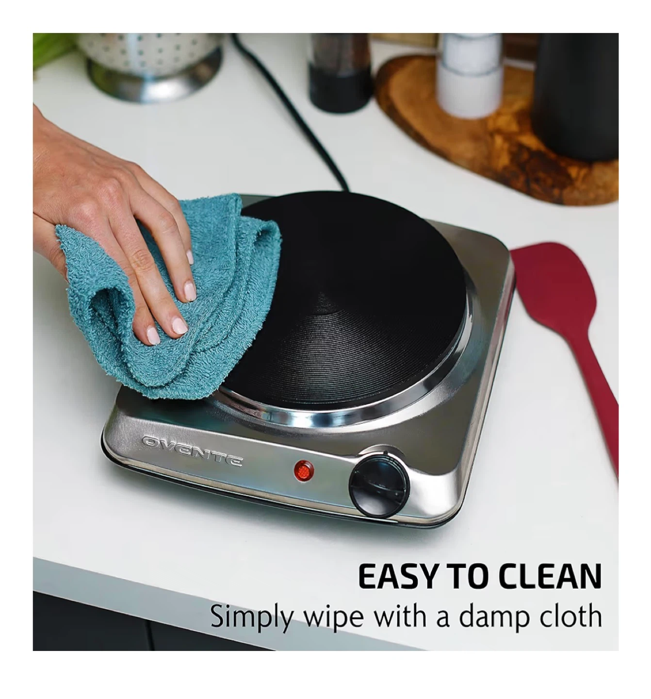 NWT Ovente BGS101S Portable Electric Single Burner - photo 2