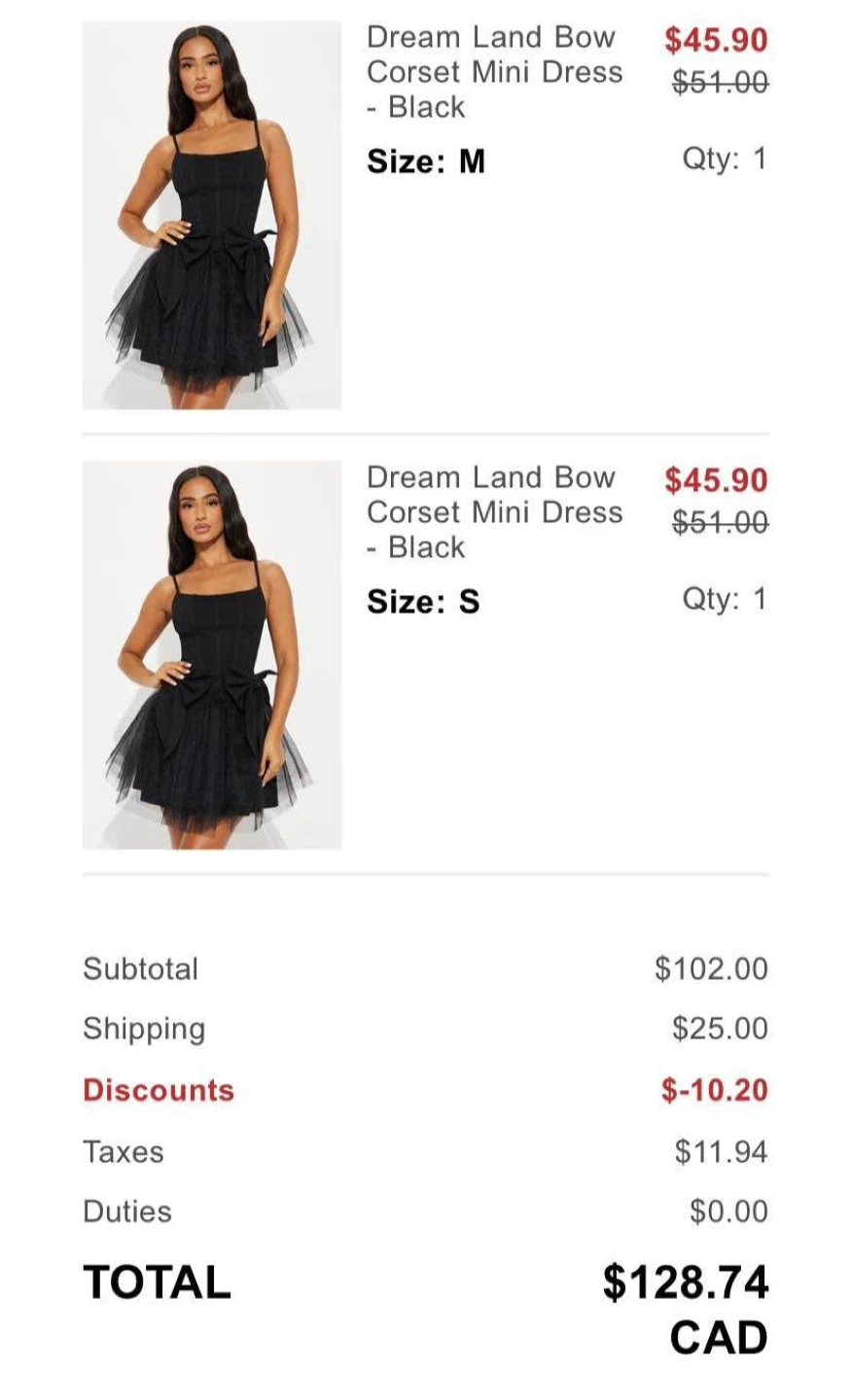 Fashion Nova Dream Land Bow Corset Mini Dress - Black - photo 5