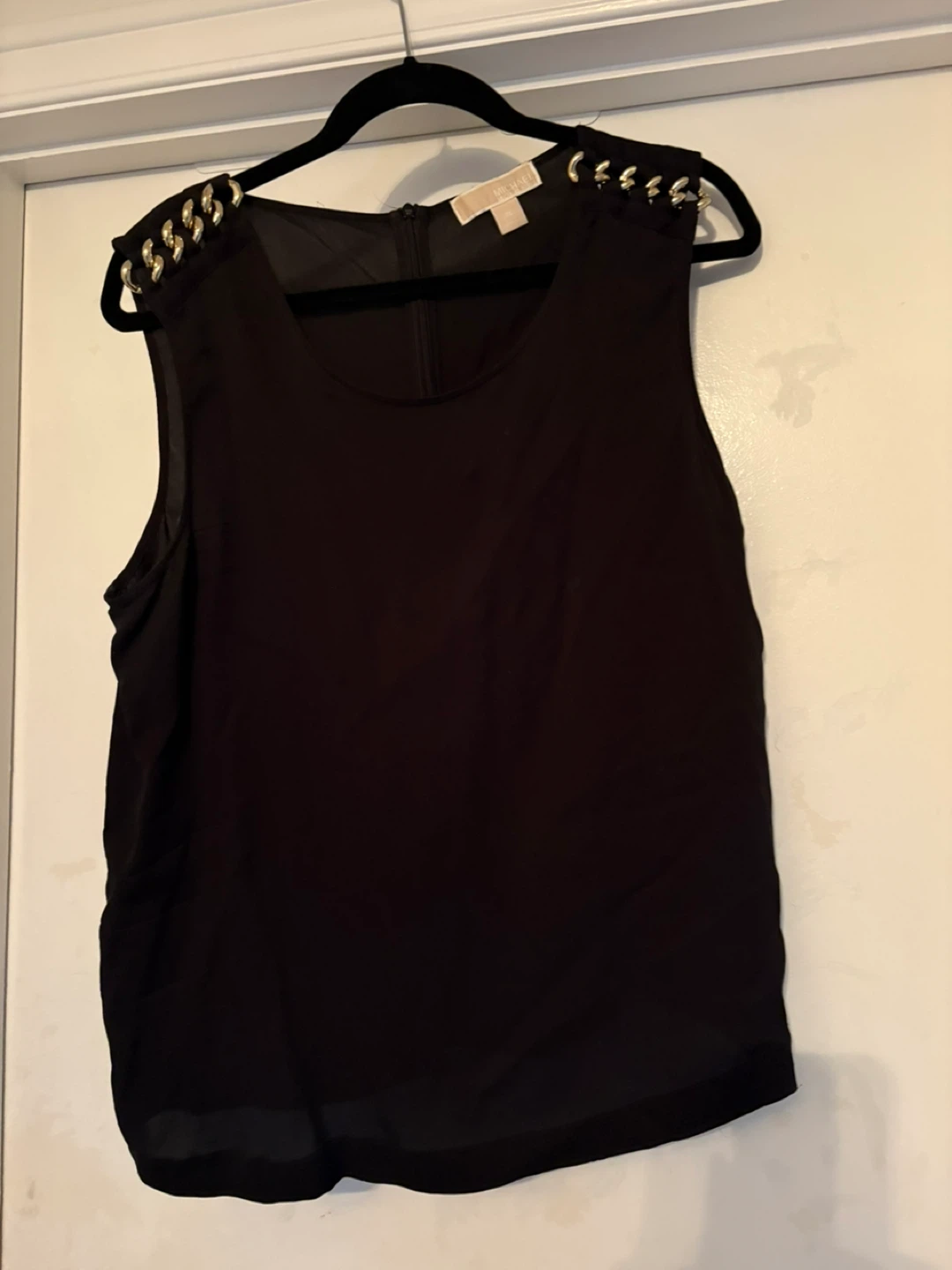 Michael Kors Black Sleeveless Top - XL
